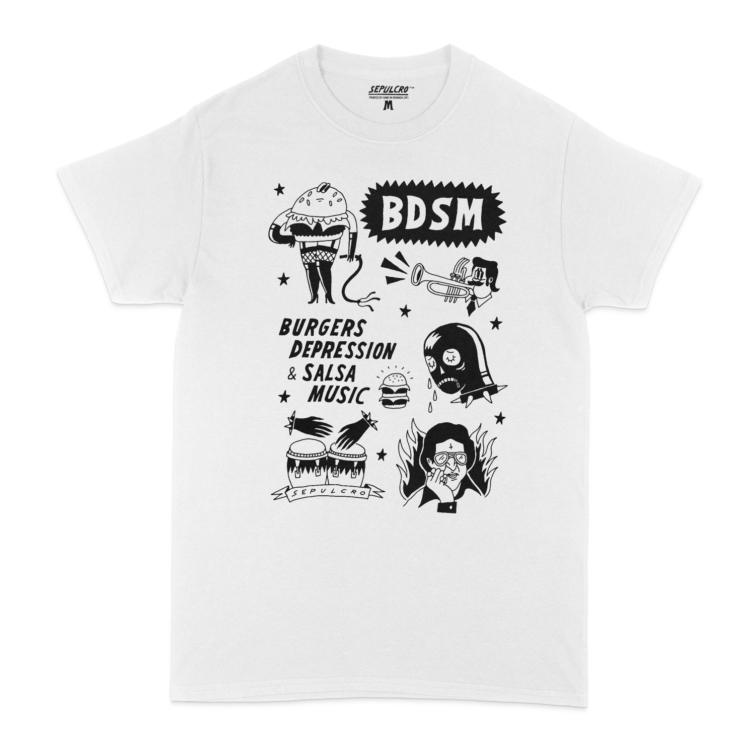 BDSM T-Shirt - White – SEPULCRO